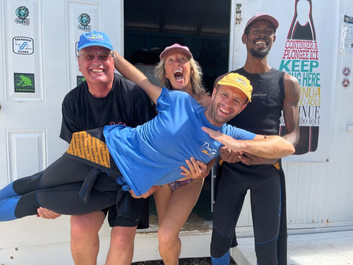 a group of people posing for a picture post certification